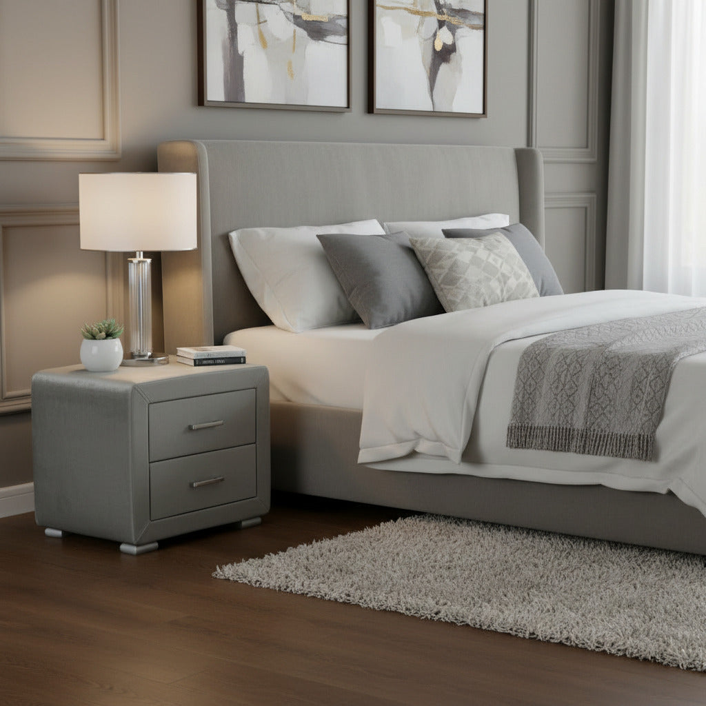 Noptiera dumonde tapitata gri antracit Velvet