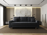Canapea extensibilă dumonde cu ladă de depozitare si sezut confortabil din spuma HR, Kronos Ambience Gri 210x100 cm fabrica