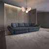 Canapea extensibilă dumonde cu ladă de depozitare si sezut confortabil din spuma HR, Loana Enjoy Antracit 300x100 cm Fabrica