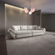 Canapea extensibilă dumonde cu ladă de depozitare si sezut confortabil din spuma HR, Loana Enjoy Bej 300x100 cm Fabrica