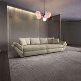 Canapea extensibilă dumonde cu ladă de depozitare si sezut confortabil din spuma HR, Loana Enjoy Bej 2 300x100 cm Fabrica
