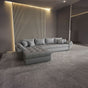 Colțar extensibil dumonde cu ladă de depozitare si sezut confortabil din spuma HR, Loana XL Enjoy Gri 335x185 cm Fabrica