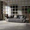 Canapea extensibilă dumonde cu ladă de depozitare si sezut confortabil din spuma HR, Berlin Enjoy Kaki 250x100 cm Fabrica