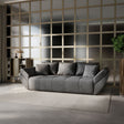Canapea extensibilă dumonde cu ladă de depozitare si sezut confortabil din spuma HR, Berlin Kaki 250x100 cm Fabrica