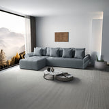 Colțar extensibil dumonde cu ladă de depozitare si sezut confortabil din spuma HR, Berlin XL Zoom Grey 350x185 cm Fabrica