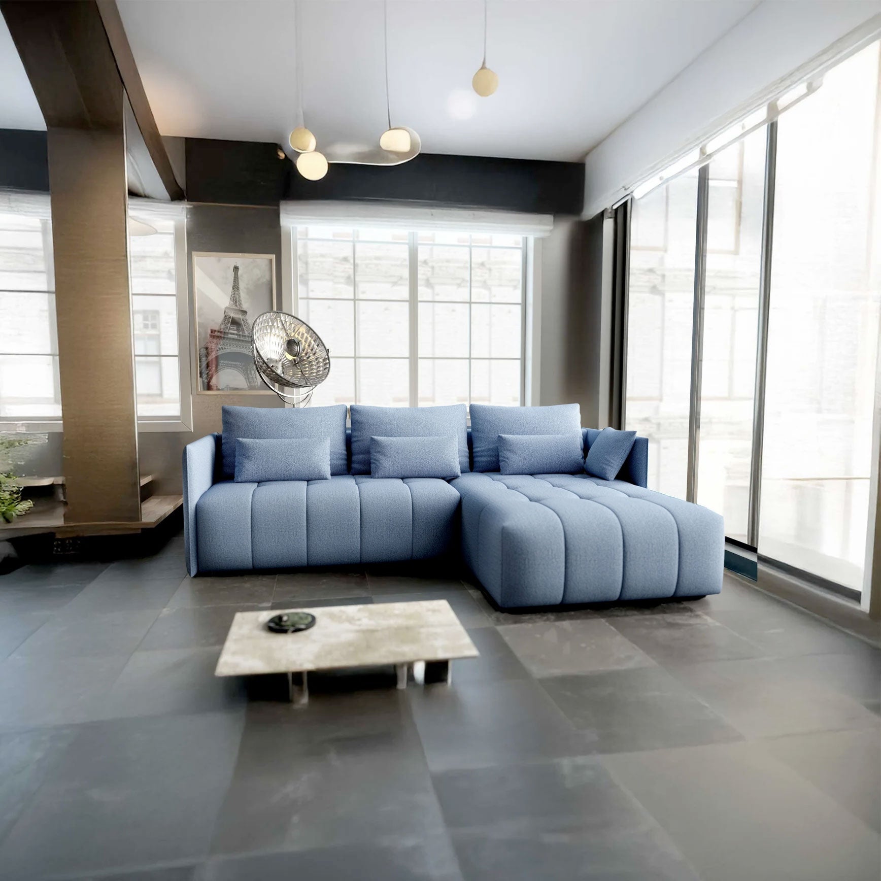 col-ar-extensibil-cu-lada-de-depozitare-malta-blue-ii-235x180-cm