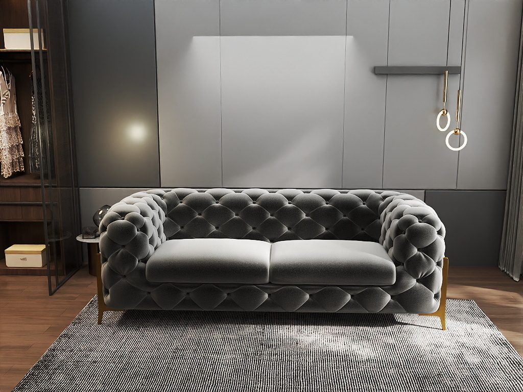 Canapea Dumonde Chelsea Bis SOFA 2.5 OS., ROYAL 27 -gri (ROP A109)
