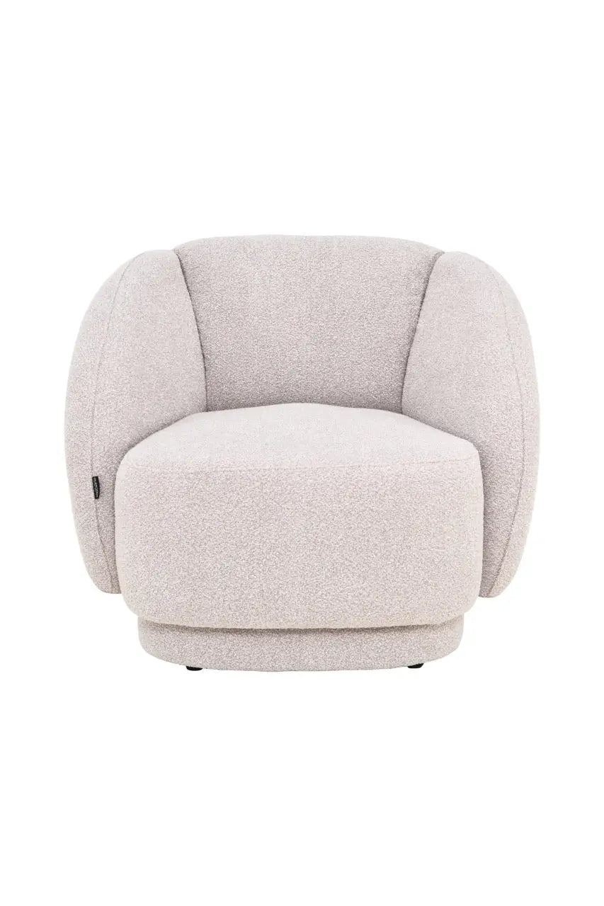 Fotoliu dumonde tapitat Bej modern Dante 85x88cm ULK