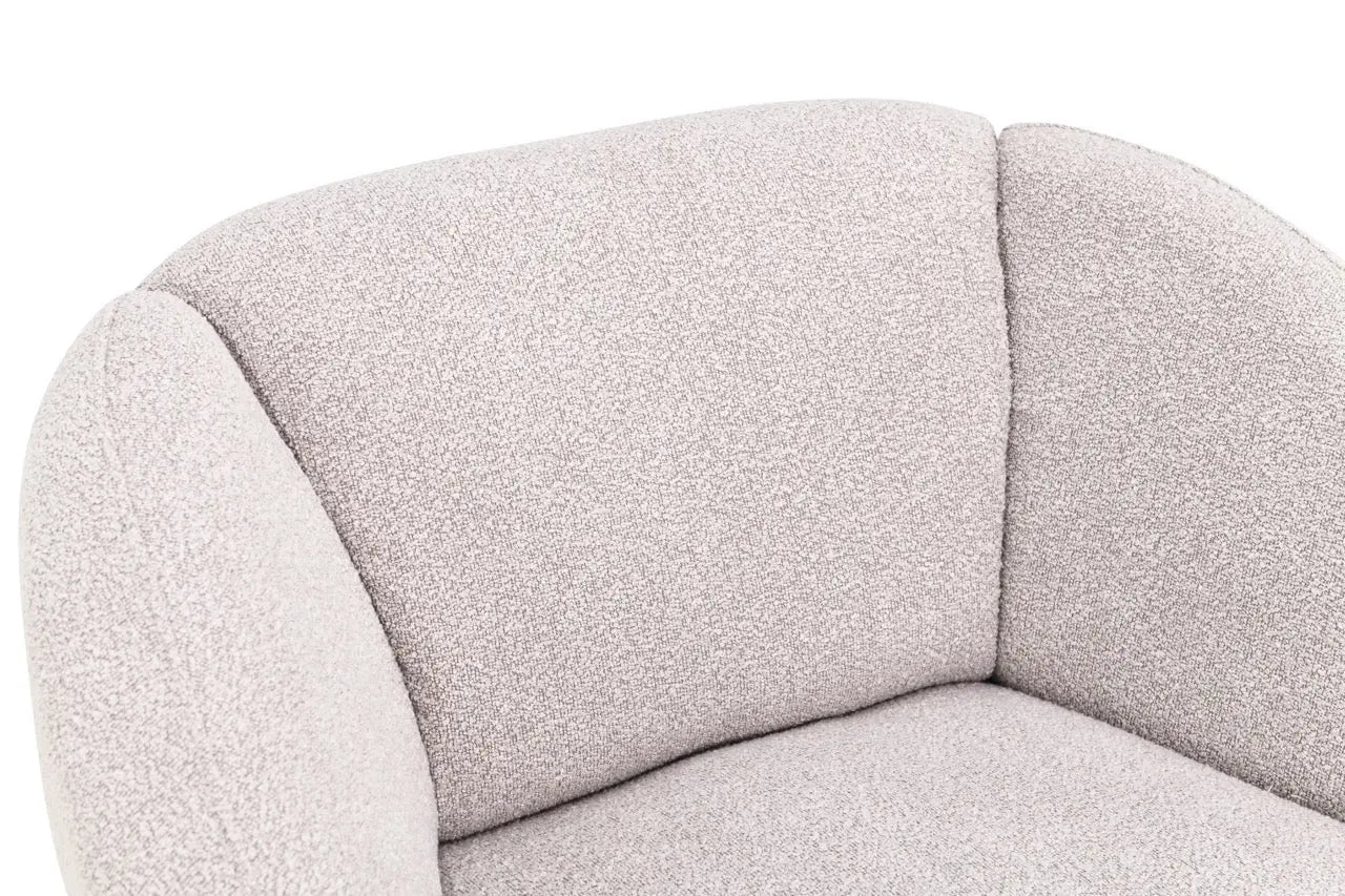 Fotoliu dumonde tapitat Bej modern Dante 85x88cm ULK