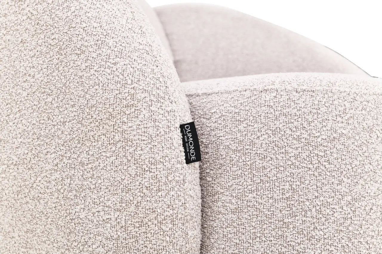 Fotoliu dumonde tapitat Bej modern Dante 85x88cm ULK