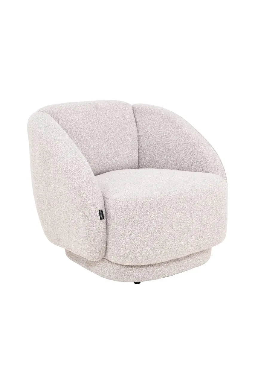 Fotoliu dumonde tapitat Bej modern Dante 85x88cm ULK