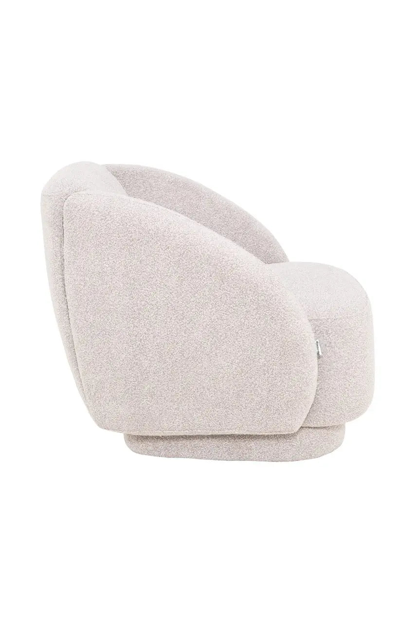 Fotoliu dumonde tapitat Bej modern Dante 85x88cm ULK