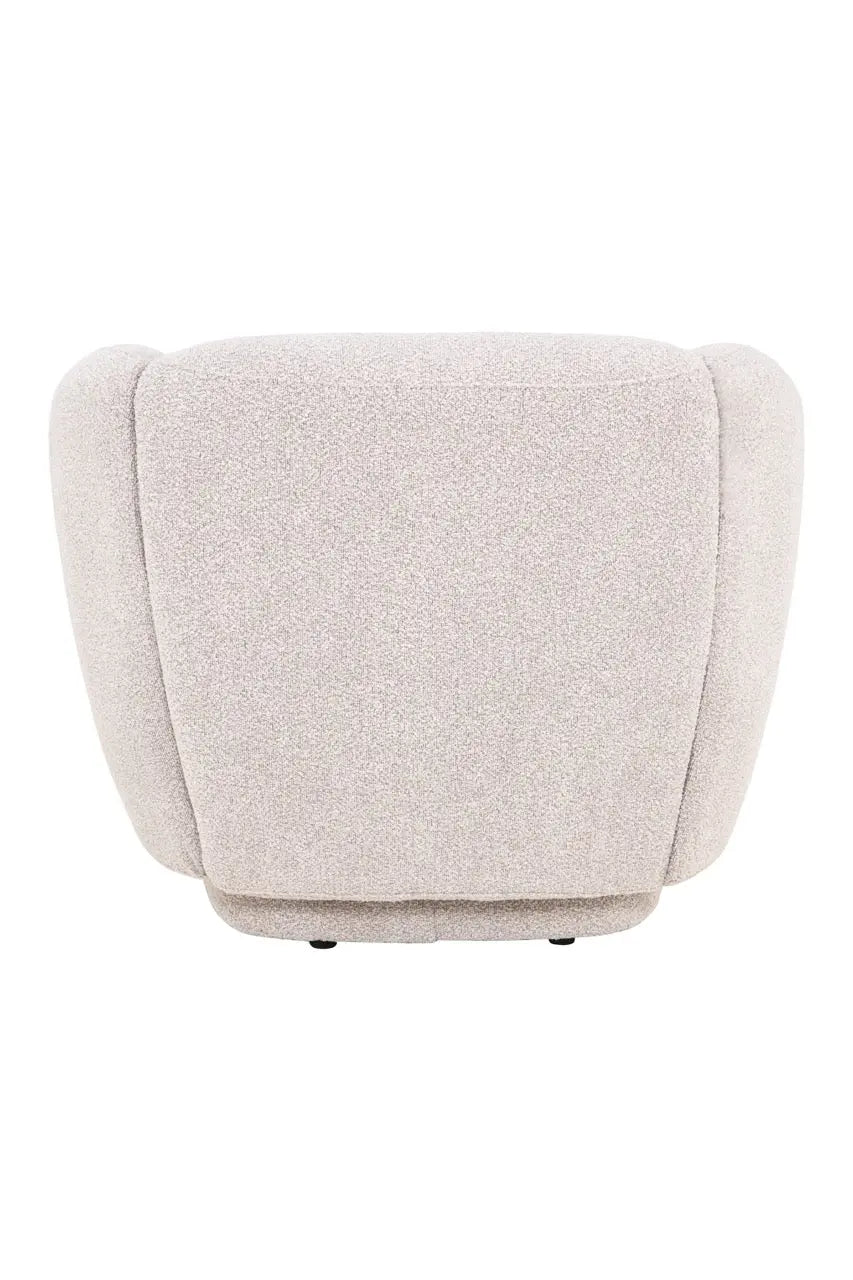 Fotoliu dumonde tapitat Bej modern Dante 85x88cm ULK