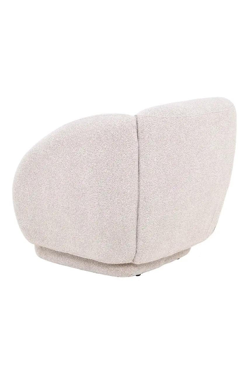 Fotoliu dumonde tapitat Bej modern Dante 85x88cm ULK