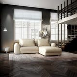 Colțar extensibil dumonde cu ladă de depozitare si sezut confortabil din spuma HR, Denver Enjoy Beige 275x185 cm II Fabrica