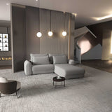 Colțar extensibil dumonde cu ladă de depozitare si sezut confortabil din spuma HR, Denver Royal Gri 275x185 cm II Fabrica