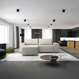 Colțar extensibil dumonde cu ladă de depozitare si sezut confortabil din spuma HR, Dream Enjoy Bej 290x185 cm Fabrica