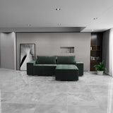 Colțar extensibil dumonde cu ladă de depozitare si sezut confortabil din spuma HR, Dream Euphoria Verde 290x185 cm II Fabrica