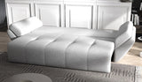 Canapea extensibilă dumonde cu ladă de depozitare si sezut confortabil din spuma HR, Euphoria Grey 250x100 cm Fabrica