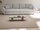 Canapea extensibilă dumonde cu ladă de depozitare si sezut confortabil din spuma HR, Loana Euphoria Gri 300x100 cm Fabrica