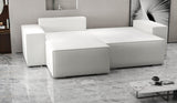 Colțar extensibil dumonde cu ladă de depozitare si sezut confortabil din spuma HR, Dream Euphoria Alb 290x185 cm Fabrica
