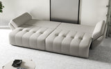 Canapea extensibilă dumonde cu ladă de depozitare si sezut confortabil din spuma HR, Berlin Beige 300x100 cm Fabrica