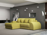 Colțar extensibil dumonde cu ladă de depozitare si sezut confortabil din spuma HR, Verona Enjoy Verde 290x185 cm Fabrica