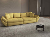 Canapea extensibilă dumonde cu ladă de depozitare si sezut confortabil din spuma HR, Loana Enjoy Melon 300x100 cm Fabrica