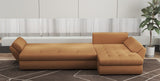 Colțar extensibil dumonde cu ladă de depozitare si sezut confortabil din spuma HR, Loana XL Enjoy Mango 335x185 cm Fabrica