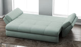 Canapea extensibilă dumonde cu ladă de depozitare si sezut confortabil din spuma HR, Loana Mint 250x100 cm Fabrica