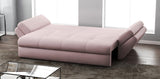 Canapea extensibilă dumonde cu ladă de depozitare si sezut confortabil din spuma HR, Loana Pink 250x100 cm Fabrica