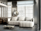 Colțar extensibil dumonde cu ladă de depozitare si sezut confortabil din spuma HR, Malta Beige II 235x185 cm Fabrica
