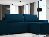 Colțar extensibil dumonde cu ladă de depozitare si sezut confortabil din spuma HR, Dream Enjoy Verde Petrol 290x185 cm II Fabrica