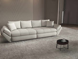 Canapea extensibilă dumonde cu ladă de depozitare si sezut confortabil din spuma HR, Loana Enjoy Bej 300x100 cm Fabrica