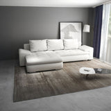 Colțar extensibil dumonde cu ladă de depozitare si sezut confortabil din spuma HR, Leonardo Euphoria Alb 255x193 cm
