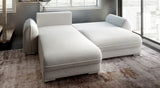 Colțar extensibil dumonde cu ladă de depozitare si sezut confortabil din spuma HR, Denver Euphoria Gri 275x185 cm Fabrica