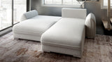 Colțar extensibil dumonde cu ladă de depozitare si sezut confortabil din spuma HR, Denver Euphoria Gri 275x185 cm II Fabrica
