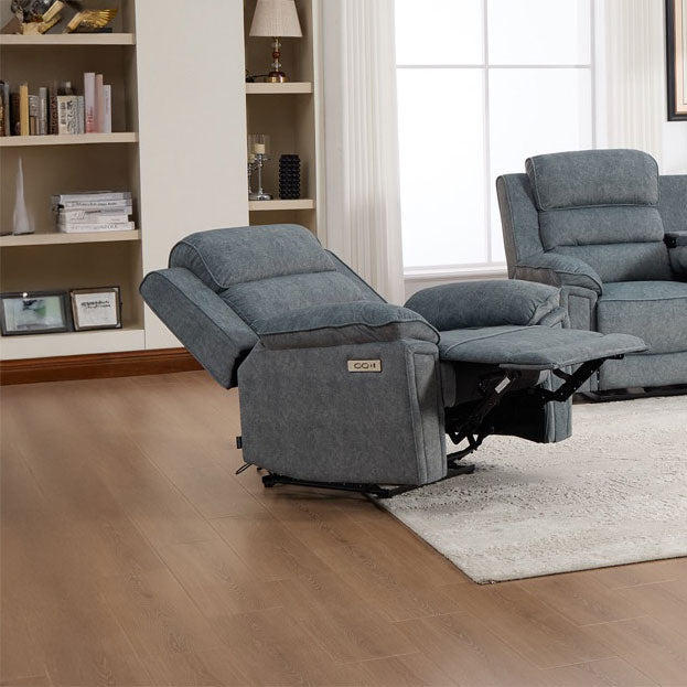 Fotoliu dumonde, recliner electric, incarcare wireless, priza, suport pahare Sorren 93x95cm