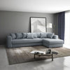 Colțar extensibil dumonde cu ladă de depozitare si sezut confortabil din spuma HR, Gloria Zoom Grey II 320x183 cm Fabrica