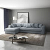 Colțar extensibil dumonde cu ladă de depozitare si sezut confortabil din spuma HR, Gloria Zoom Grey 320x183 cm Fabrica