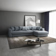 Colțar extensibil dumonde cu ladă de depozitare si sezut confortabil din spuma HR, Gloria Grey Zoom II 320x183 cm Fabrica