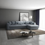 Colțar extensibil dumonde cu ladă de depozitare si sezut confortabil din spuma HR, Gloria Grey Zoom II 320x183 cm Fabrica
