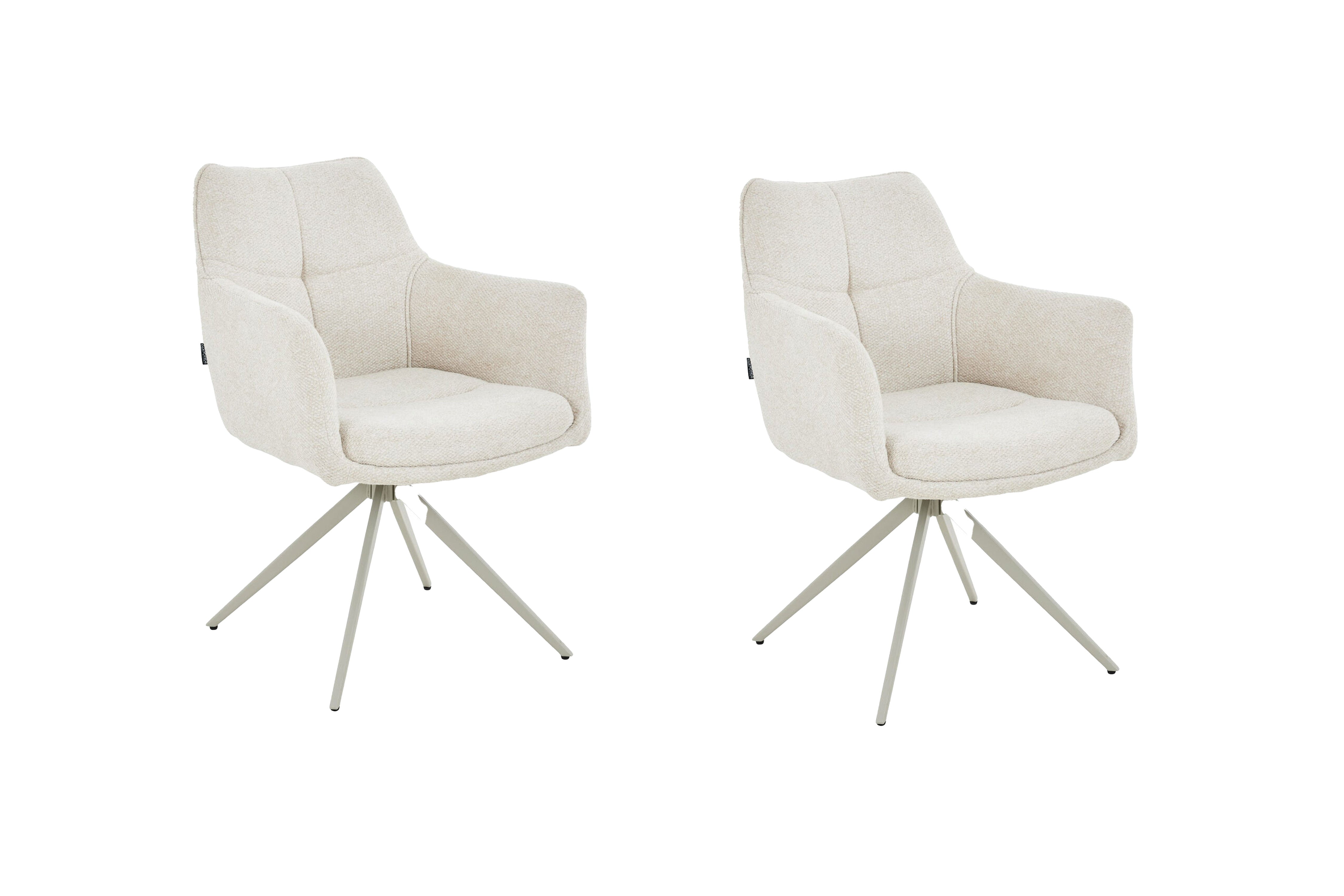 Scaun tapitat cu stofa si picioare metalice Guido 62x84 cm