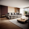 Canapea extensibilă dumonde cu ladă de depozitare si sezut confortabil din spuma high-density, Loana Enjoy Kaki 300x100 cm