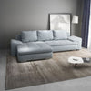 Colțar extensibil dumonde cu ladă de depozitare si sezut confortabil din spuma HR, Leonardo Zoom Grey 260x185 cm Fabrica