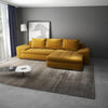 Colțar extensibil dumonde cu ladă de depozitare si sezut confortabil din spuma HR, Leonardo Ambience Mustar 260x185 cm II Fabrica