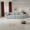 Canapea extensibilă dumonde cu ladă de depozitare si sezut confortabil din spuma high-density, Loana Vibe Mint 300x100 cm