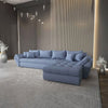 Colțar extensibil dumonde cu ladă de depozitare si sezut confortabil din spuma HR, Loana XL Enjoy Albastru II 335x185 cm Fabrica