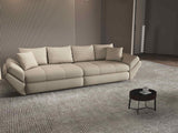 Canapea extensibilă dumonde cu ladă de depozitare si sezut confortabil din spuma HR, Loana Enjoy Bej 2 300x100 cm Fabrica