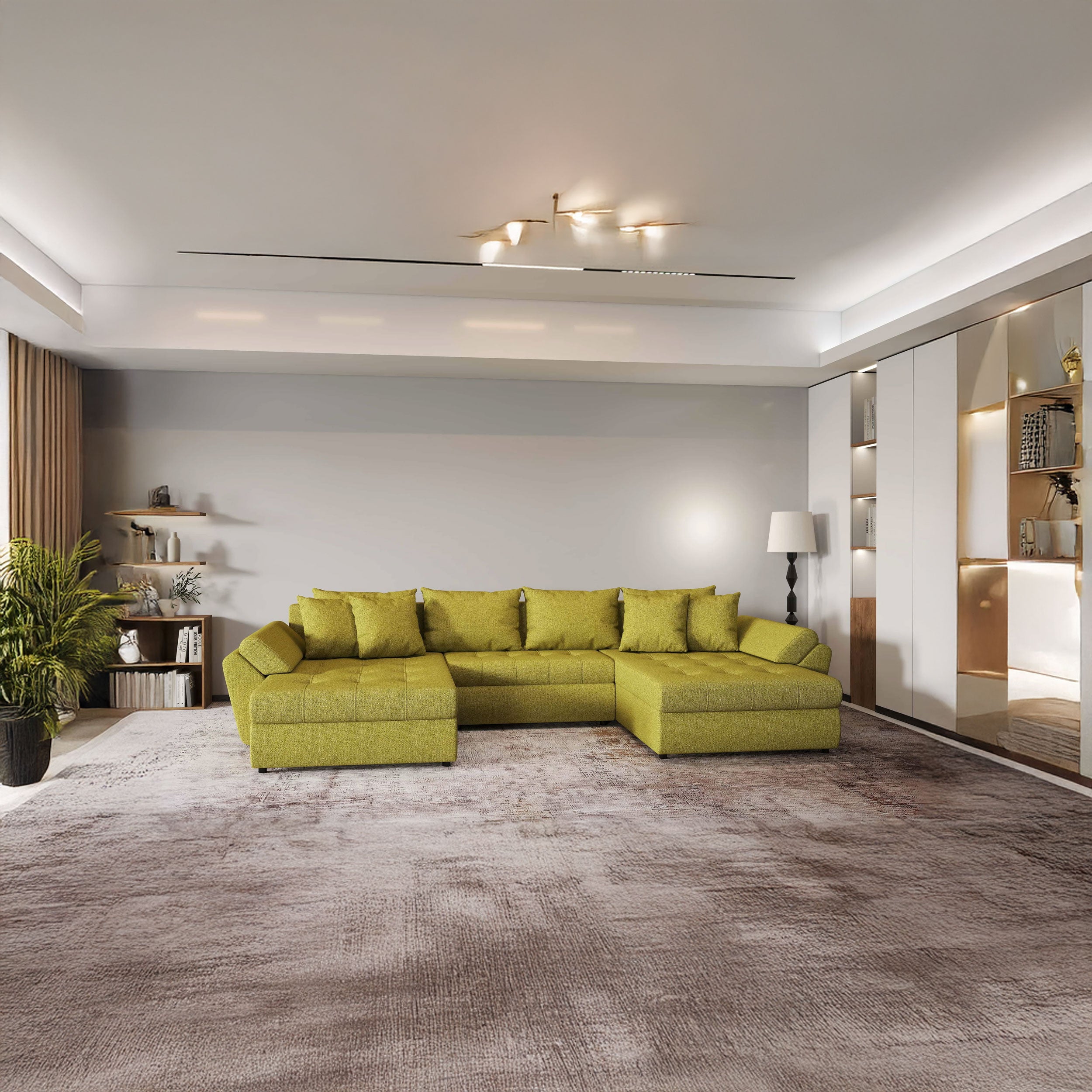 col-ar-extensibil-cu-lada-de-depozitare-loana-u-lime-370x185-cm
